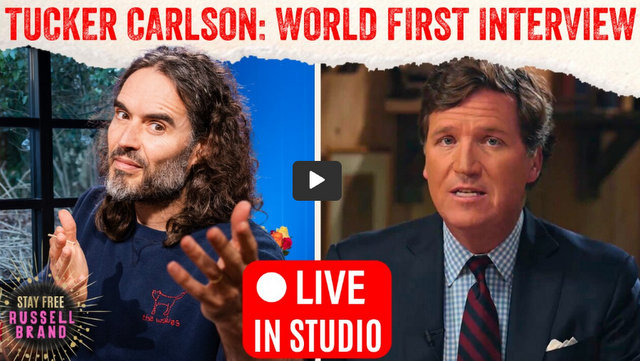 Tucker Carlson First Interview Since Leaving Fox! – #163 – Stay Free With Russell Brand