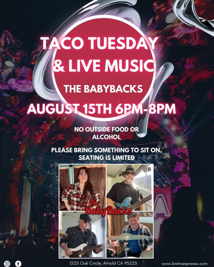 The Bistro Espresso Summer Concert Series!  Live Music at Taco Tuesdays & Peddlers Fair Saturdays!