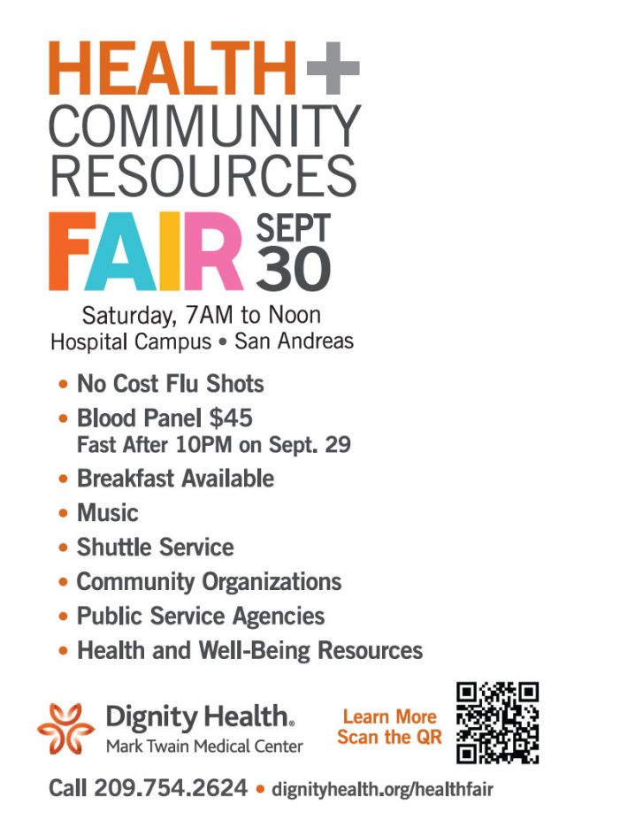 Mark Twain Medical Center’s Fall Health+Community Resources Fair is September 30th!