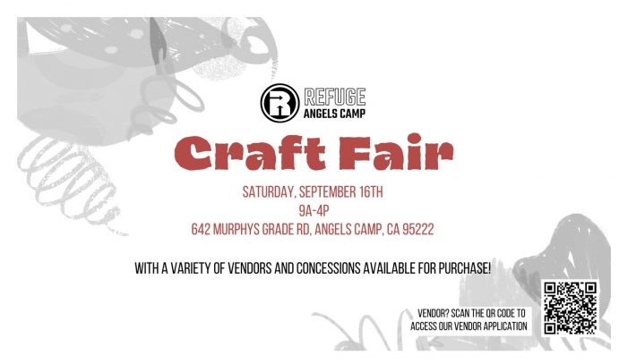 Refuge Craft Fair on Sept 16th