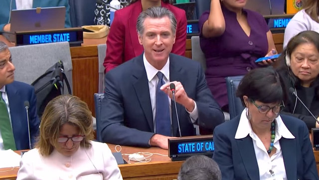 Governor Newsom Calls Out Oil Industry at UN: “This is a Fossil Fuel Crisis”