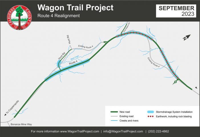 Upcoming Traffic Delays September 27 – October 4, 2023 State Route 4 – Wagon Trail Realignment Project
