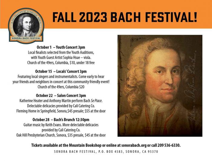Sonora Bach Festival Announces Four Classical Music Events for Festival’s 47th year.