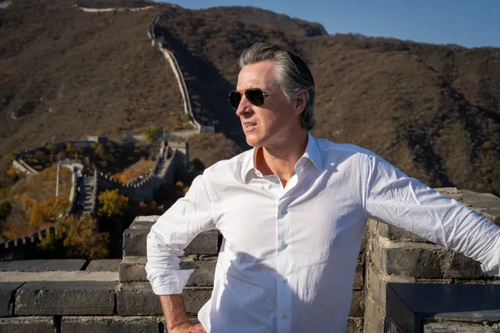 At China’s Great Wall Newsom Builds Momentum for Climate Action