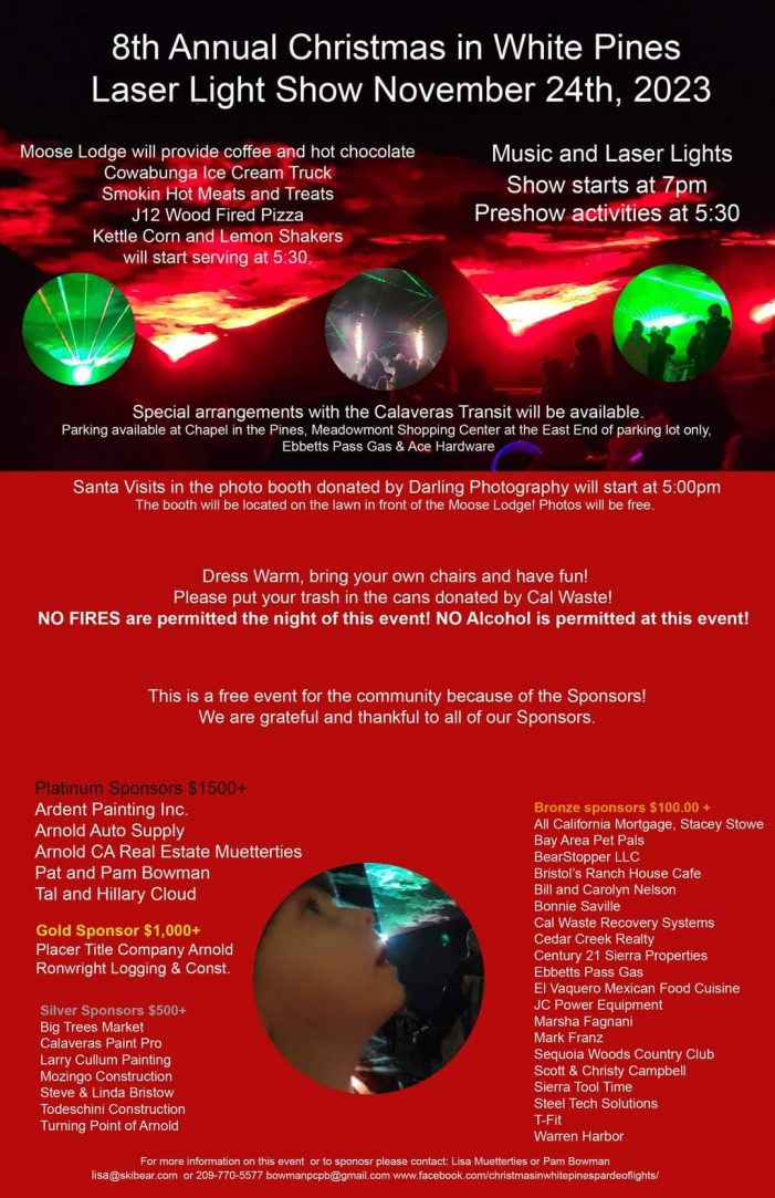 Christmas in White Pines Laser Light Show