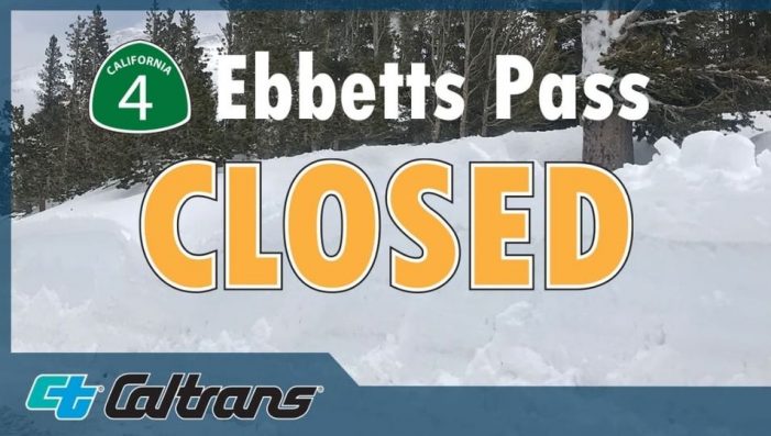 Temporary Closures of Ebbetts, Sonora & Tioga Passes Continues