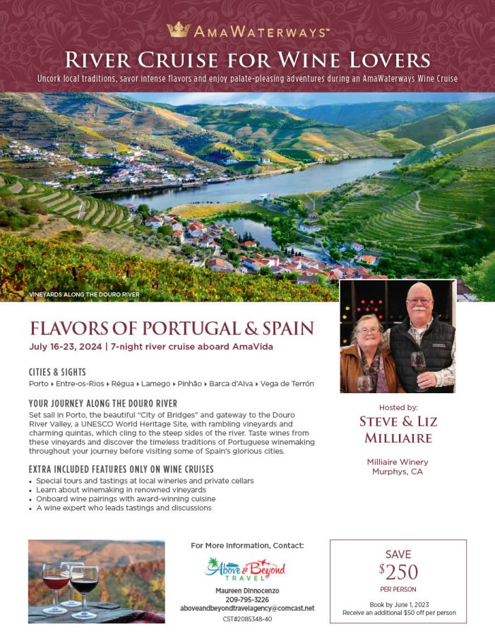 Book Your Passage Now for A River Cruise for Wine Lovers with the Milliaires