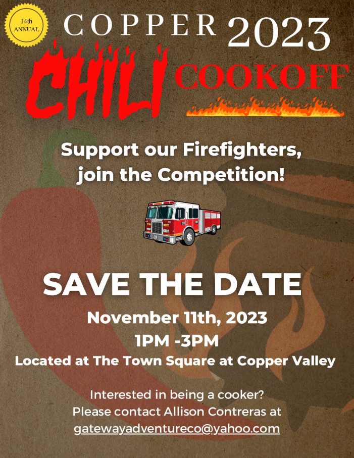 Join us for the 14th Annual Copper Chili Cookoff!