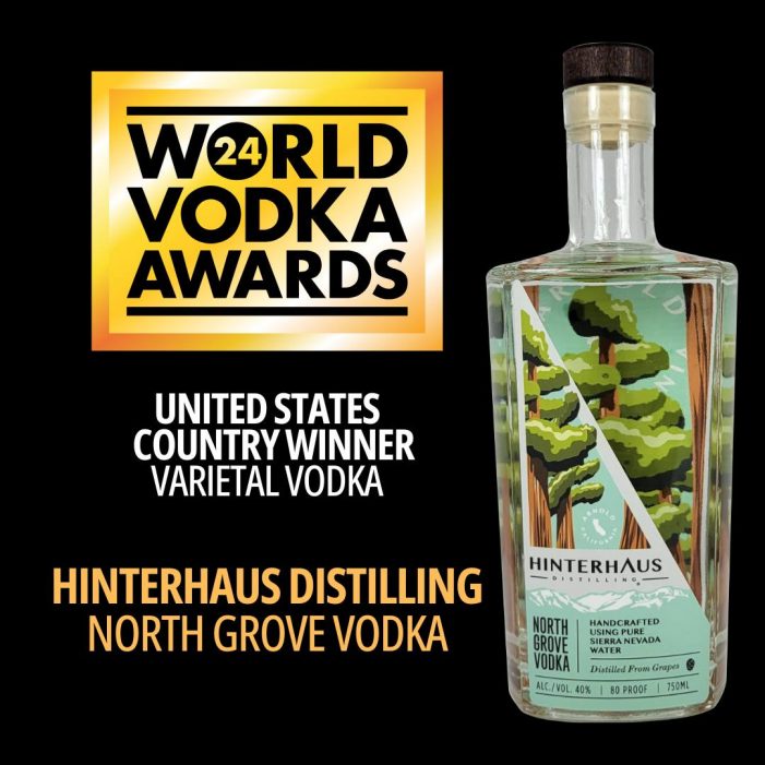 Hinterhaus’s North Grove Vodka Named Best Varietal Vodka! (Order Yours Today!)