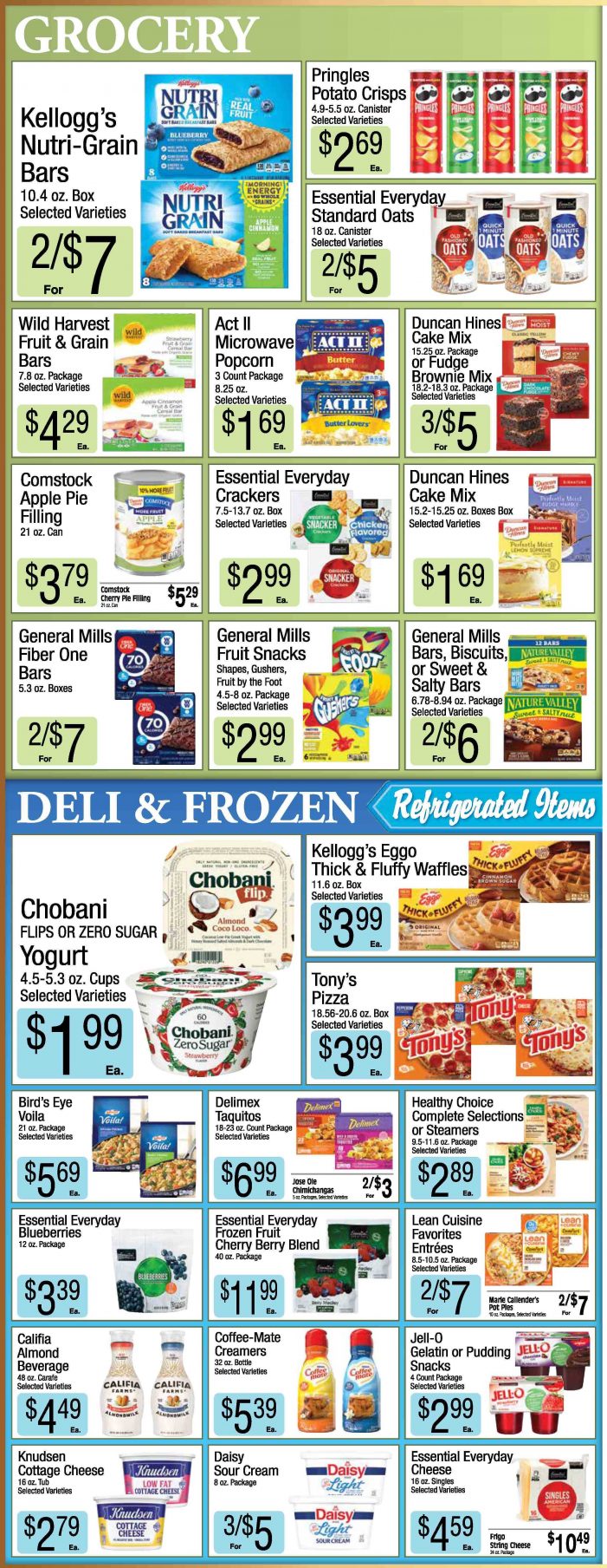Sender’s Market Weekly Ad & Grocery Specials Through January 23rd! Shop Local & Save!!