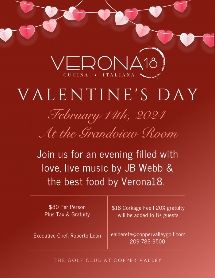 Get Your Tickets Now for Valentine’s at Verona18!