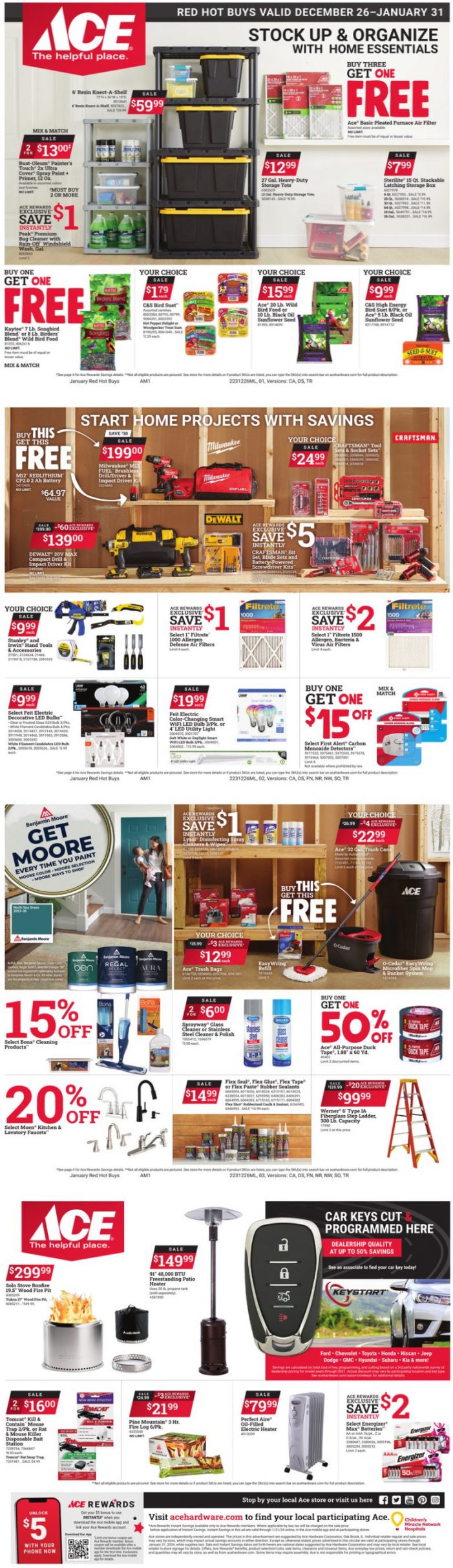 Sender’s Market Ace Hardware January Red Hot Buys