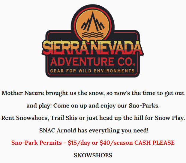 Mother Nature Brought Snow!  Time to Get Out & Play in Gear from SNAC!