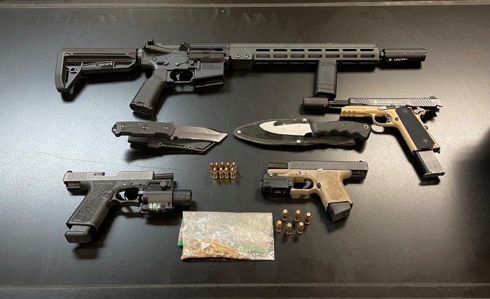 Home Visit Leads to Arrests and Seizure of Firearms and Drugs