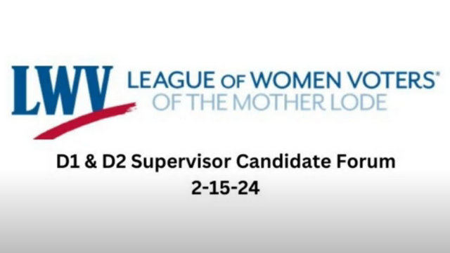 League of Women Voters of the Mother Lode’s Candidate Forum
