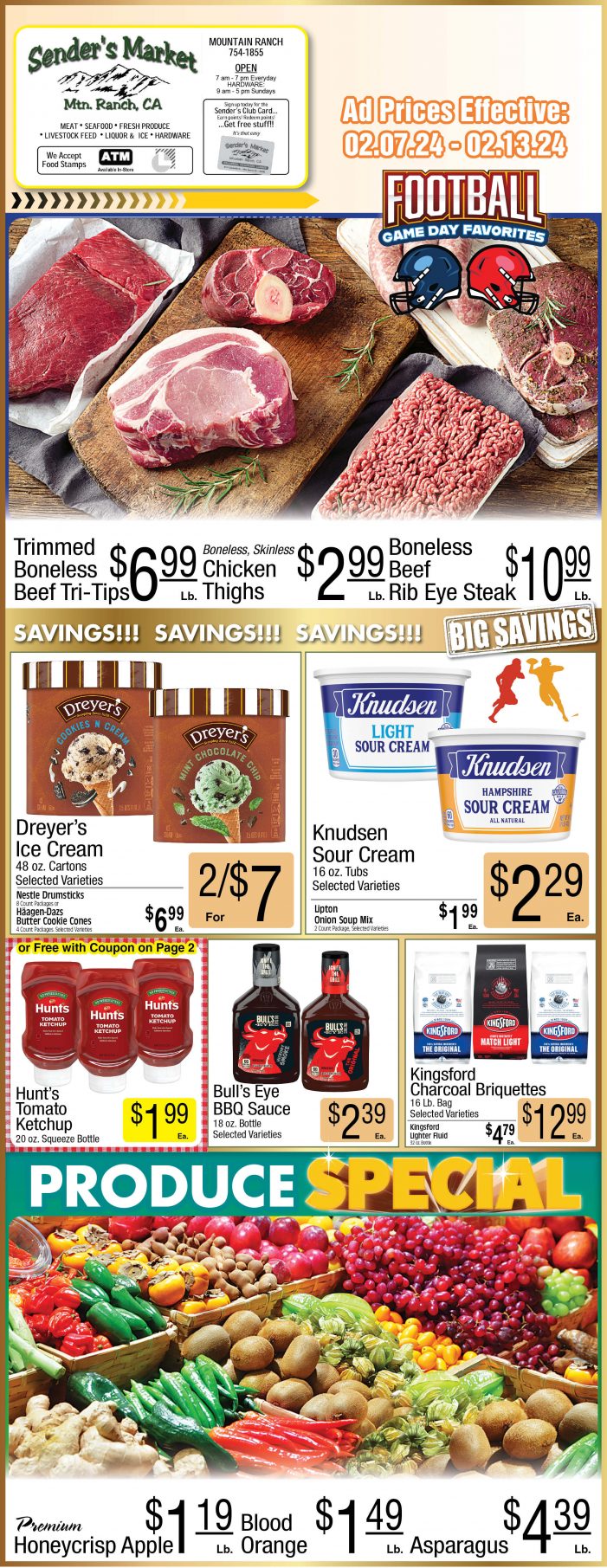 Sender’s Market Weekly Ad & Grocery Specials Through February 13th! Shop Local & Save!!
