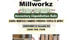 Huge Savings at Millworkz Inventory Reduction Sale Every Saturday!