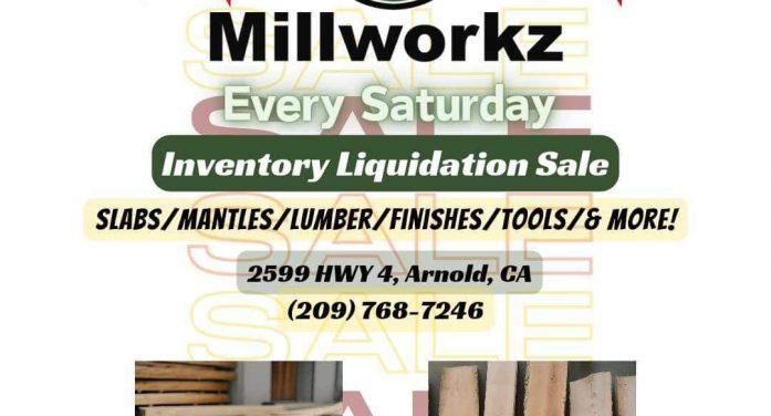 Huge Savings at Millworkz Inventory Reduction Sale Every Saturday!