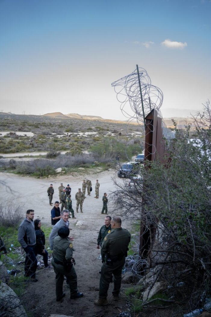 Governor Newsom Visits California-Mexico Border