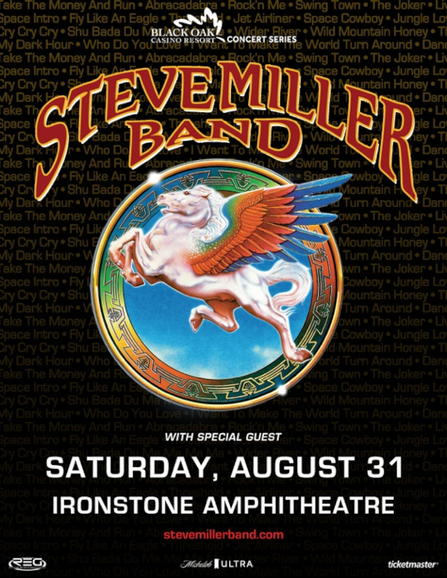 Steve Miller Band Returns to Ironstone on August 31st
