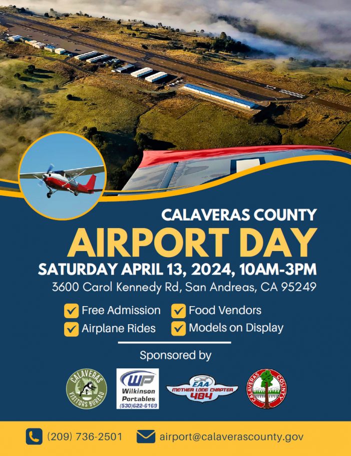 Annual Airport Day Takes Flight at Calaveras County’s Airport, Maury Rasmussen Field