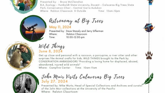 Calaveras Big Trees Summer Seminars 2024