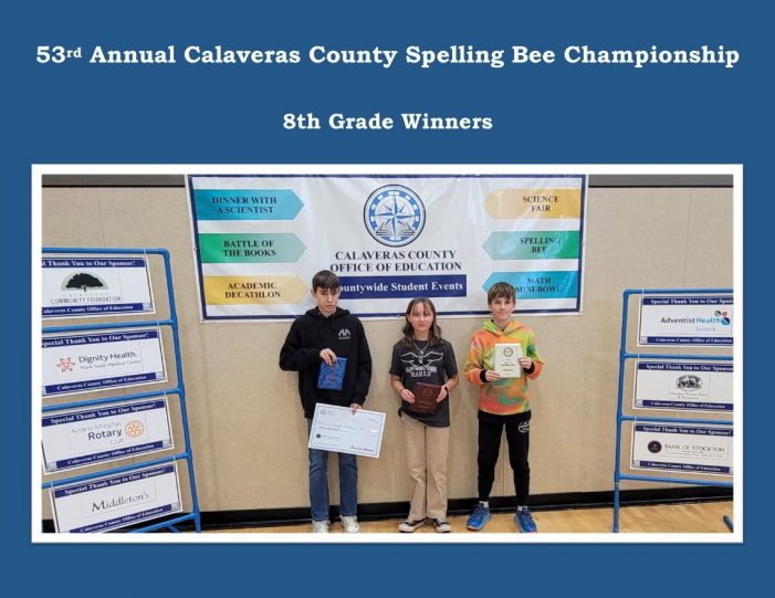 Word Wizards Converge at the 53rd Annual Calaveras County Spelling Bee Championship