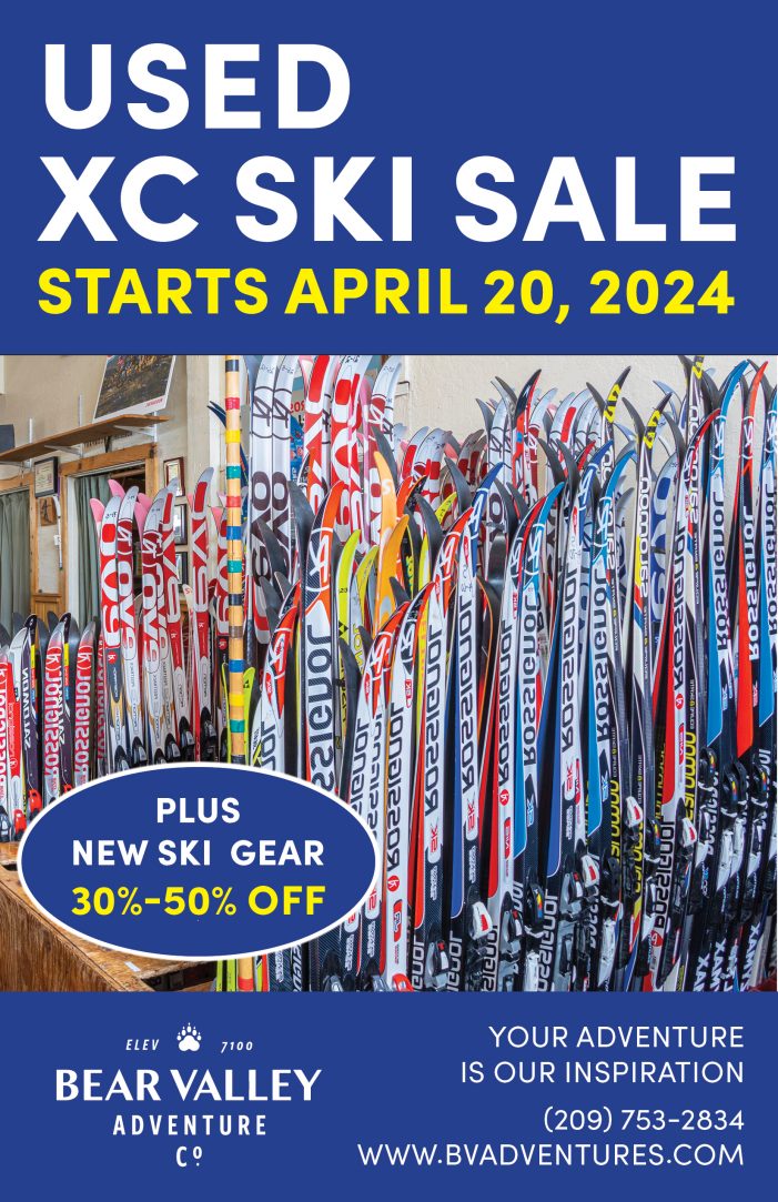 The Big Used XC Ski Sale Starts April 20th at Bear Valley Adventure Company!