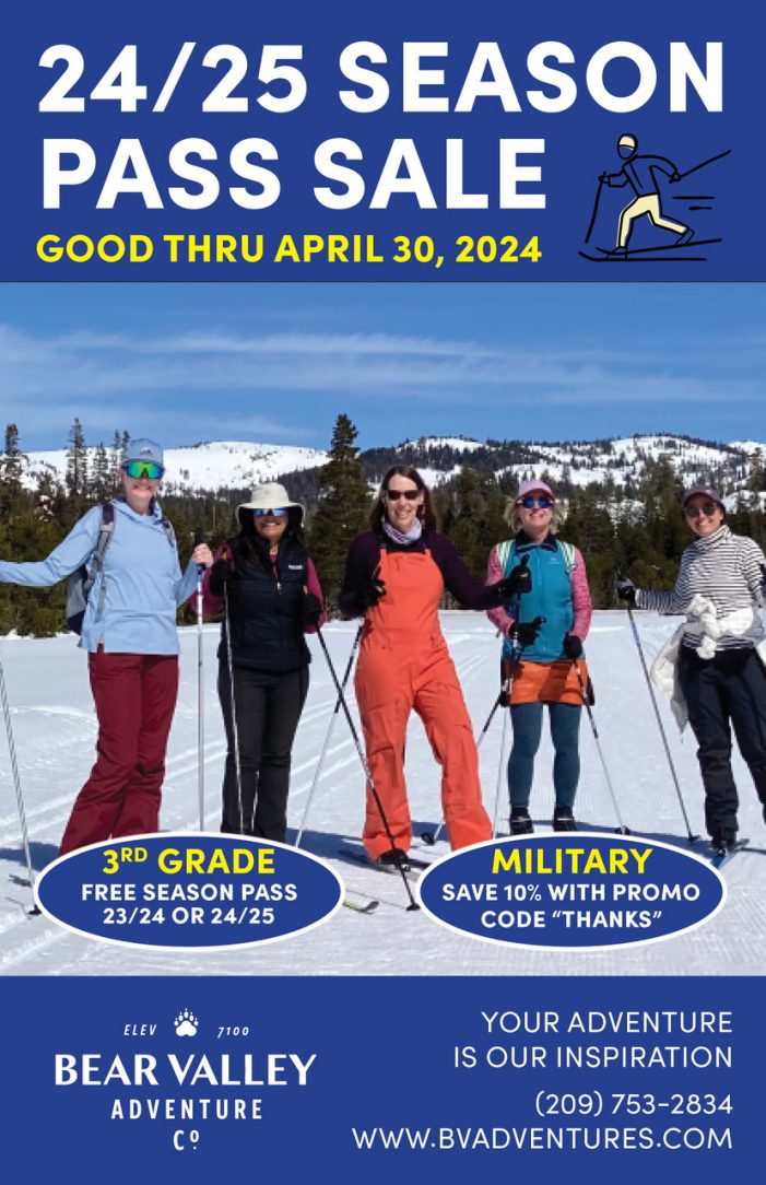 Bear Valley Adventure Company Season Pass Sale Through April 30!