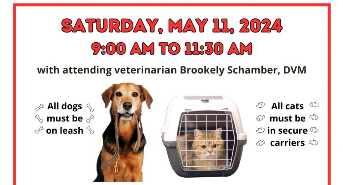 Free Rabies Vaccine & Microchip Clinic on May 11th