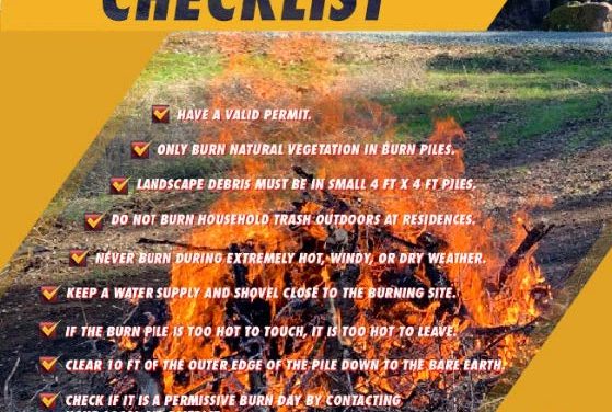 Burn Permits Required Starting Today in the TCU