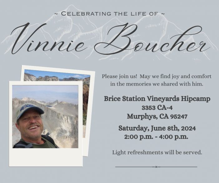 Celebrating of Life of Vinnie Boucher on June 8th
