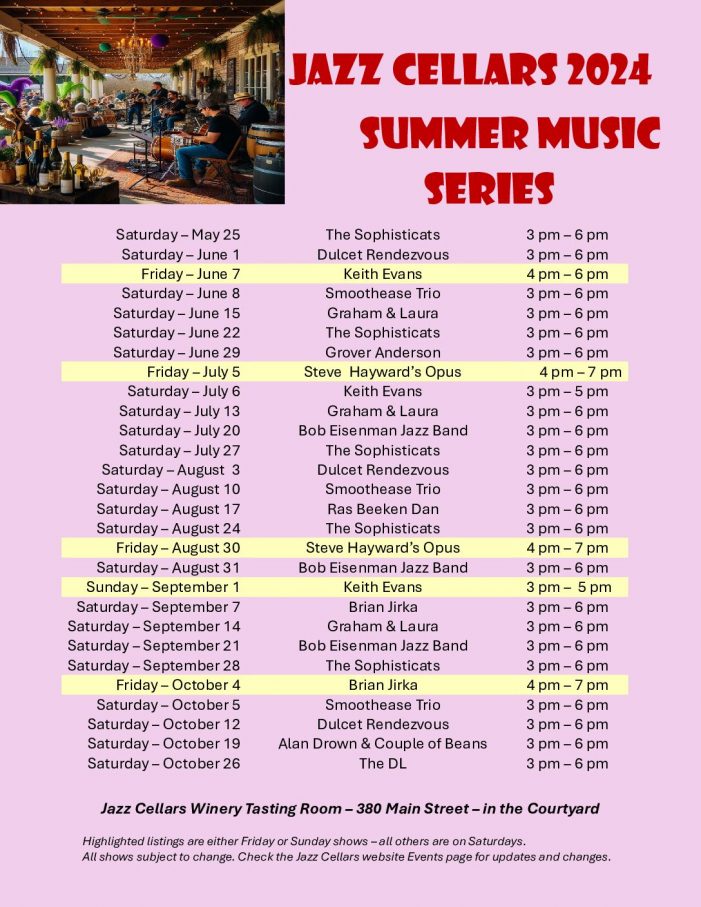 Jazz Cellars Summer Concert Series