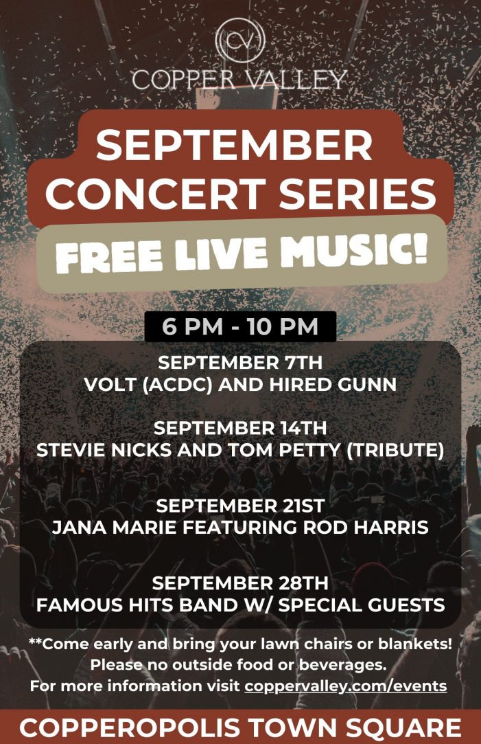 Copperopolis Town Square September Concert Series