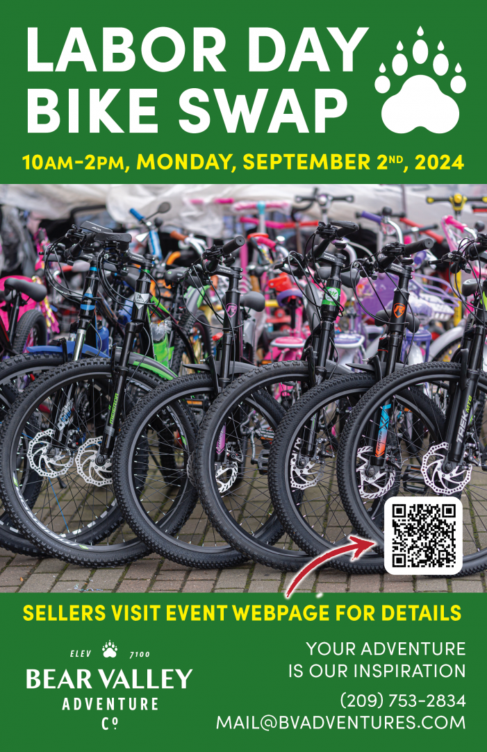 The Big Bear Valley Bike Sale & Swap is Monday, September 2nd!