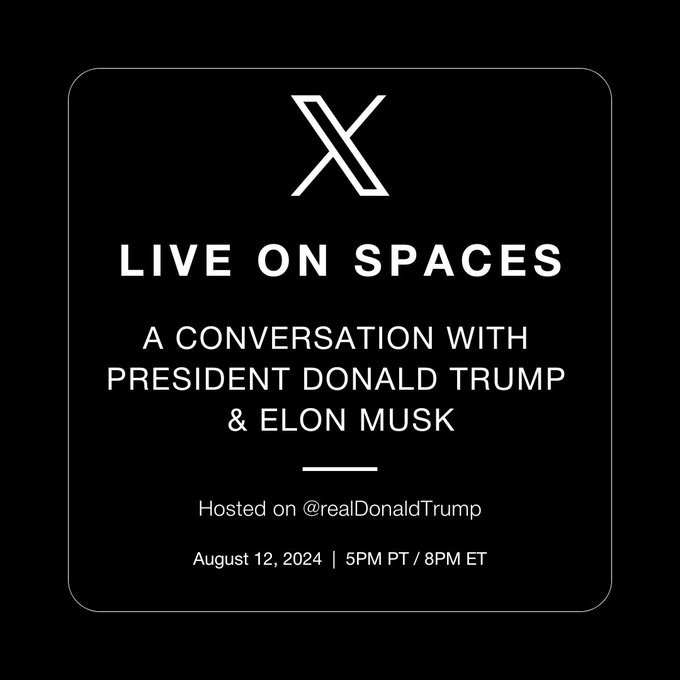 Elon Musk to Interview Former President Donald Trump Tonight