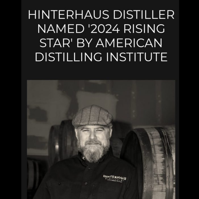 Hinterhaus’s Nate Randall Named Rising Star by American Distilling Institute!