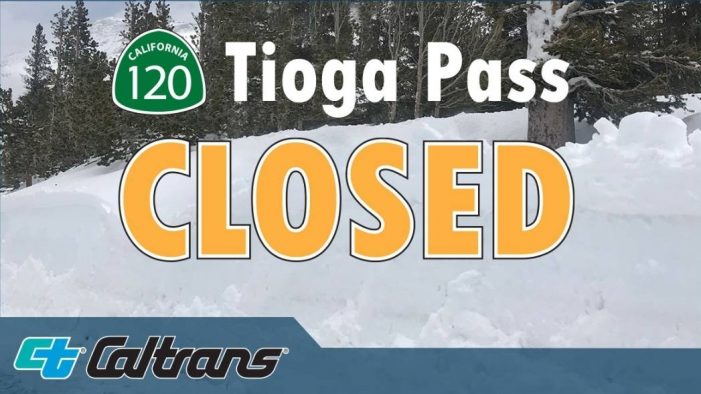 Tioga Pass Closes Ahead of Storm