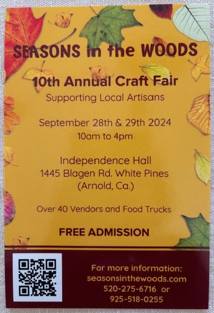 11th Annual Seasons in the Woods Craft Fair