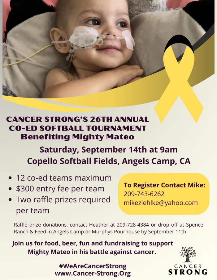 Cancer Strong’s 26th Annual Co-Ed Softball Tournament benefiting Mighty Mateo