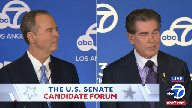 U.S. Senate Candidate Forum between Rep. Adam Schiff and Steve Garvey