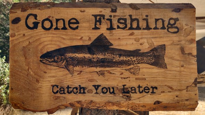 Because You Asked, Fishing Signs Now Available at Hewn Farmstand