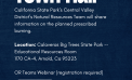 California State Parks and CAL FIRE Plan Prescribed Burns at Calaveras Big Trees State Park