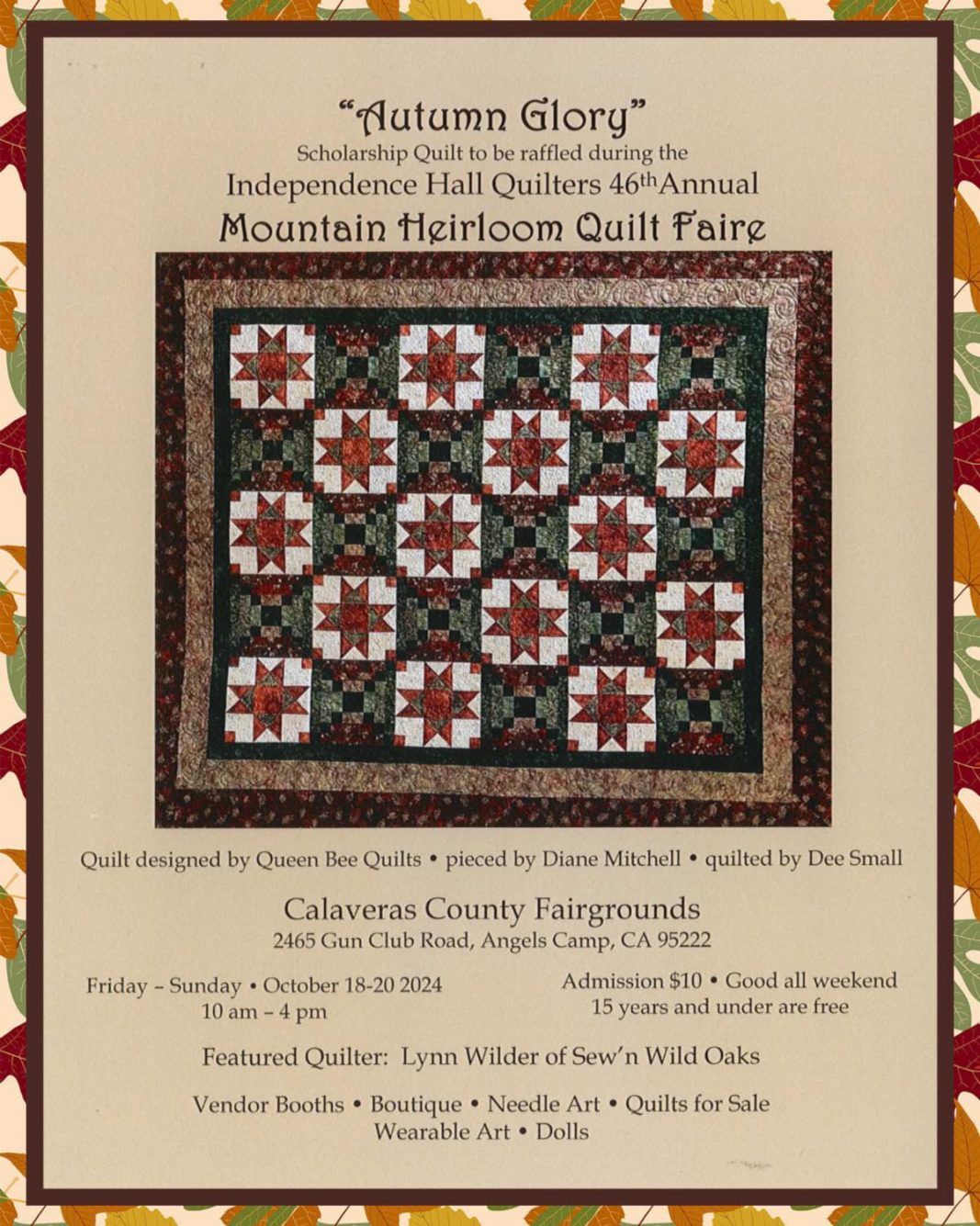 The 46th Annual Independence Hall Quilters Mountain Heirloom Quilt Fair