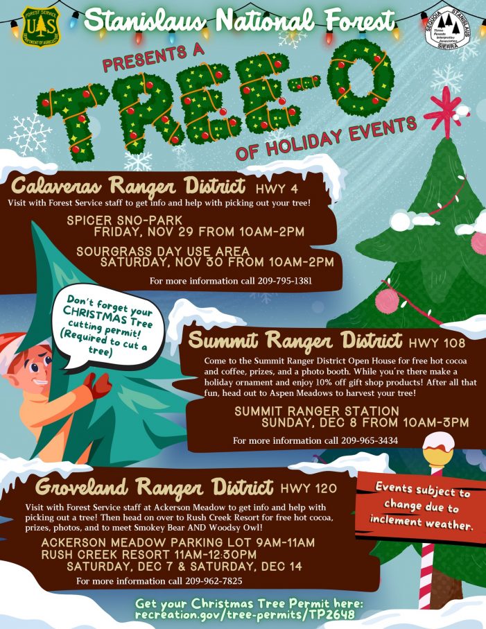 Stanislaus National Forest Hosts a TREE-O of Holiday Events