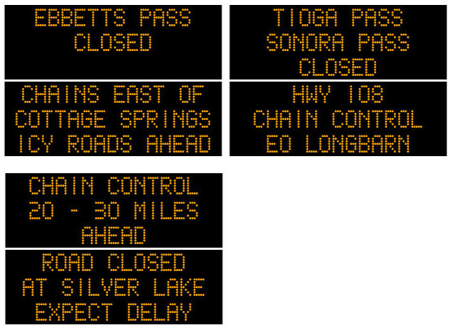 Ebbetts, Sonora & Tioga Passes Closed, Chain Controls on 4, 88 & 108, Winter Arrives