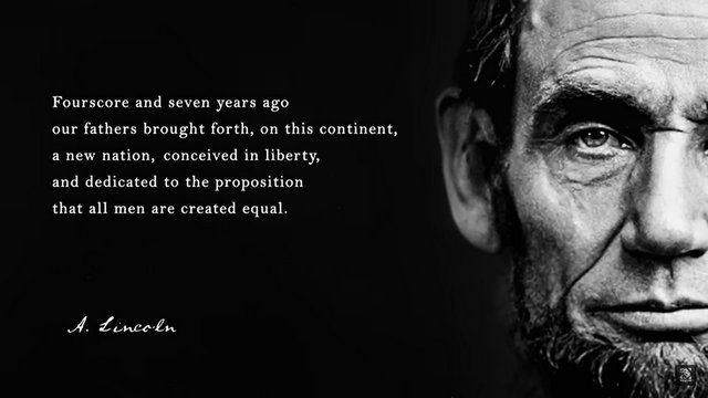 President Abraham Lincoln’s Gettysburg Address for Veteran’s Day