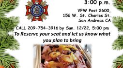 VFW Post 2600 Hosting Potluck Christmas Dinner