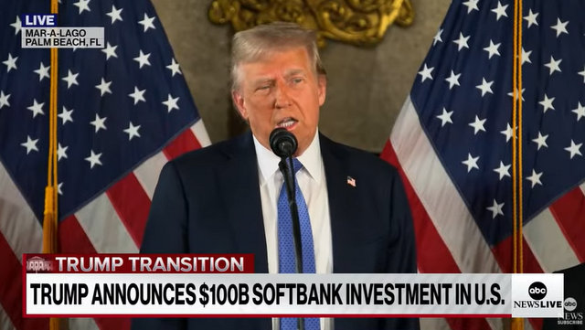 Trump Remarks on New $100 Billion in US investments at Mar-A-Lago