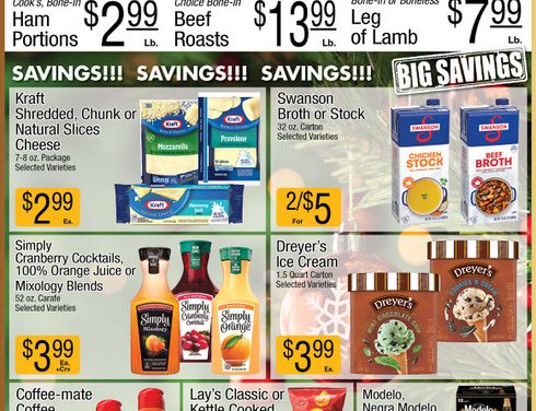 Sender’s Market Christmas Ad & Grocery Specials Through December 31st! Shop Local & Save!!